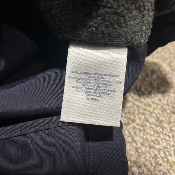 Lands' End Men's Navy Blue Full Zip Hooded Lined Jacket - Size XL - Picture 7 of 7